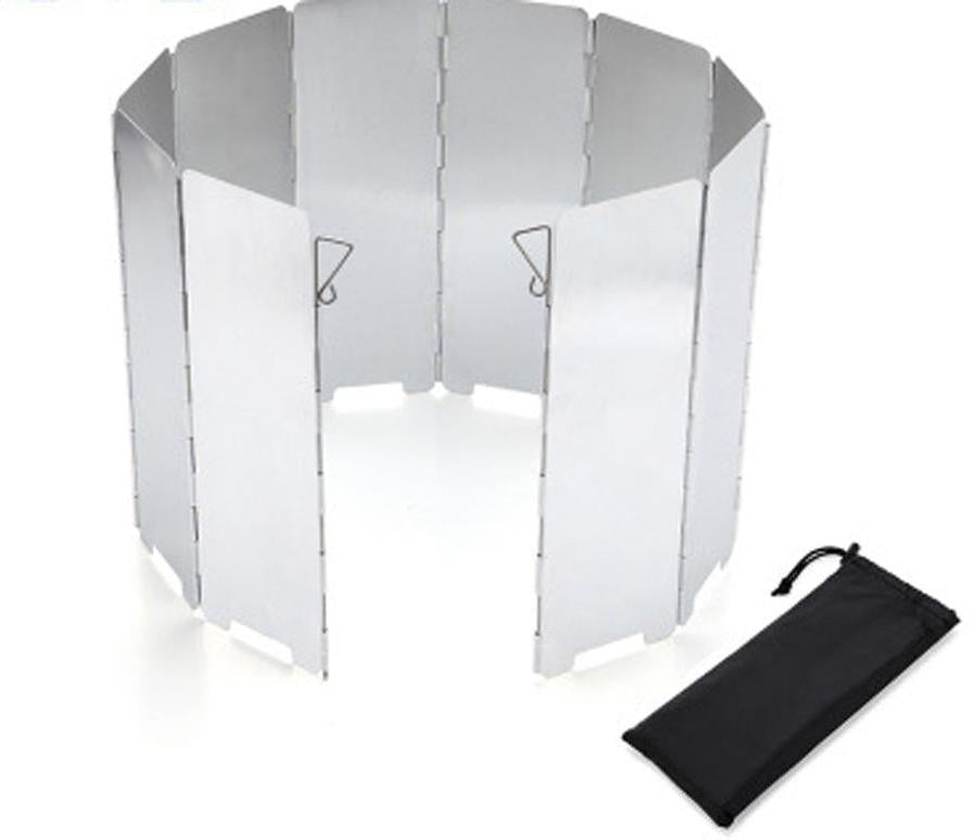 JMT-794314 Aluminum Folding Windshield with Latch and Cloth Storage Bag