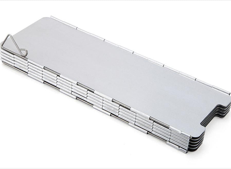 JMT-794314 Aluminum Folding Windshield with Latch and Cloth Storage Bag