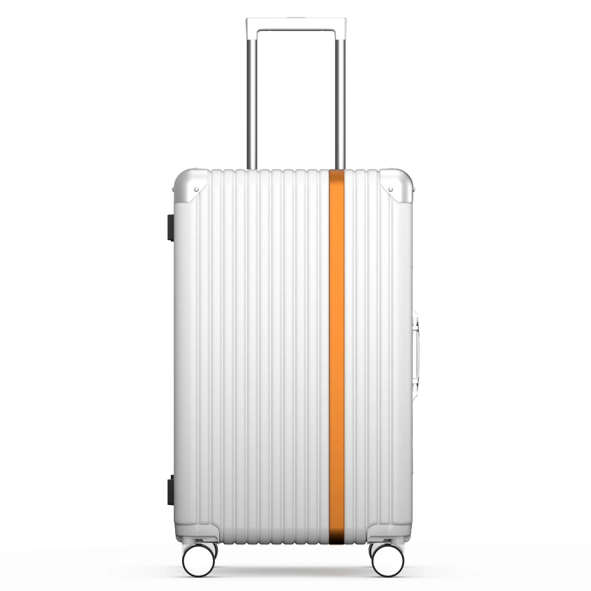 JMT-794314 Durable Hardshell PC Trolley Travel Suitcase with Aluminium Details, Ideal Carry-On Luggage