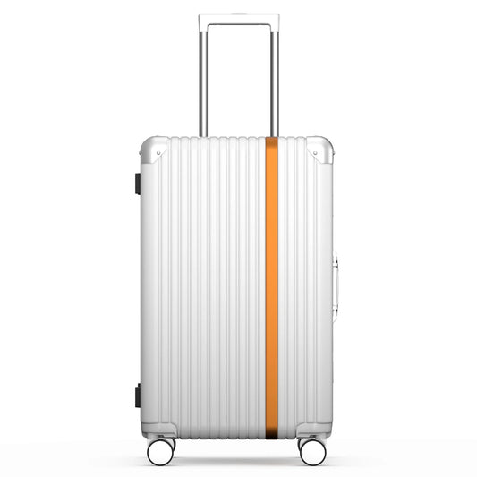 JMT-794314 Durable Hardshell PC Trolley Travel Suitcase with Aluminium Details, Ideal Carry-On Luggage