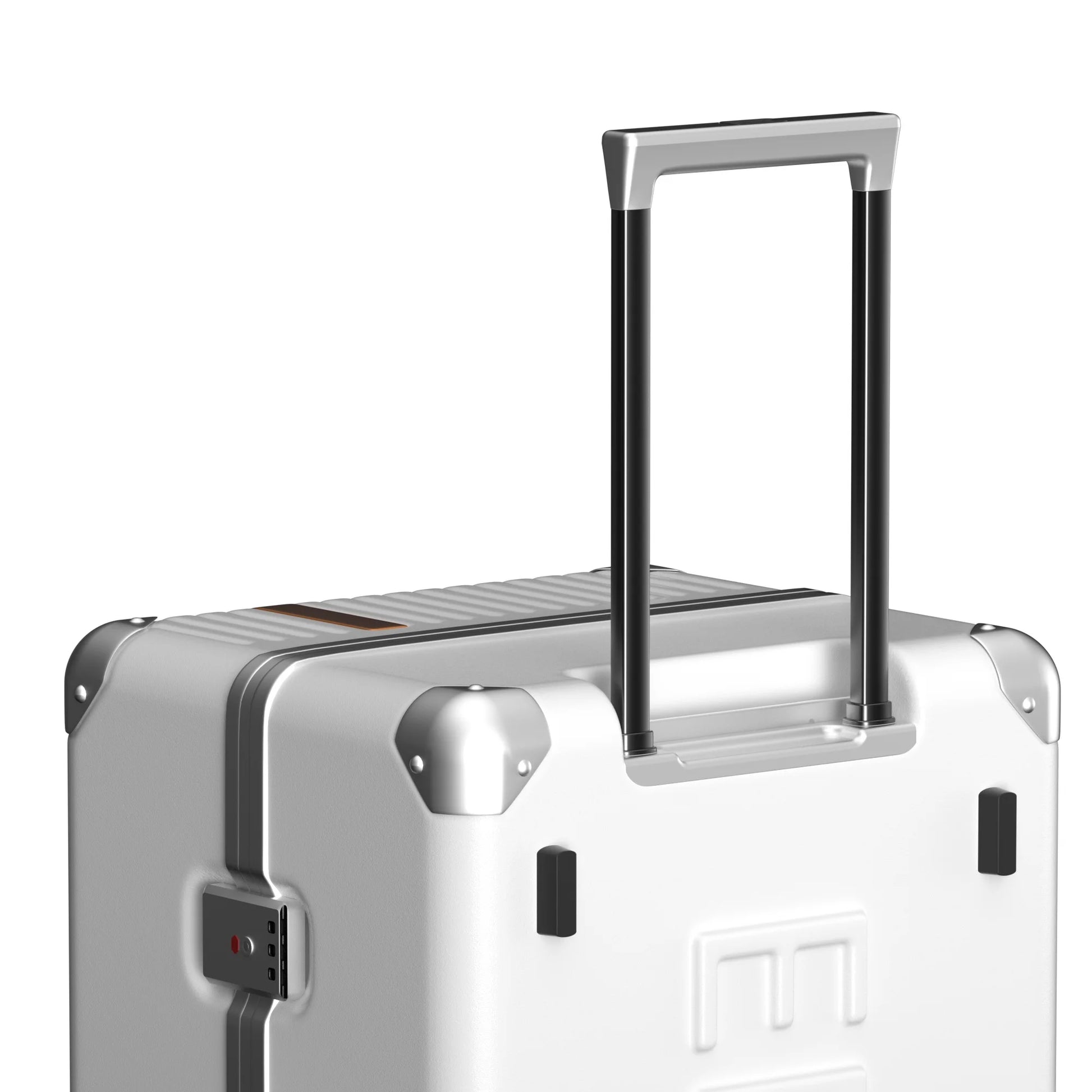 JMT-794314 Durable Hardshell PC Trolley Travel Suitcase with Aluminium Details, Ideal Carry-On Luggage
