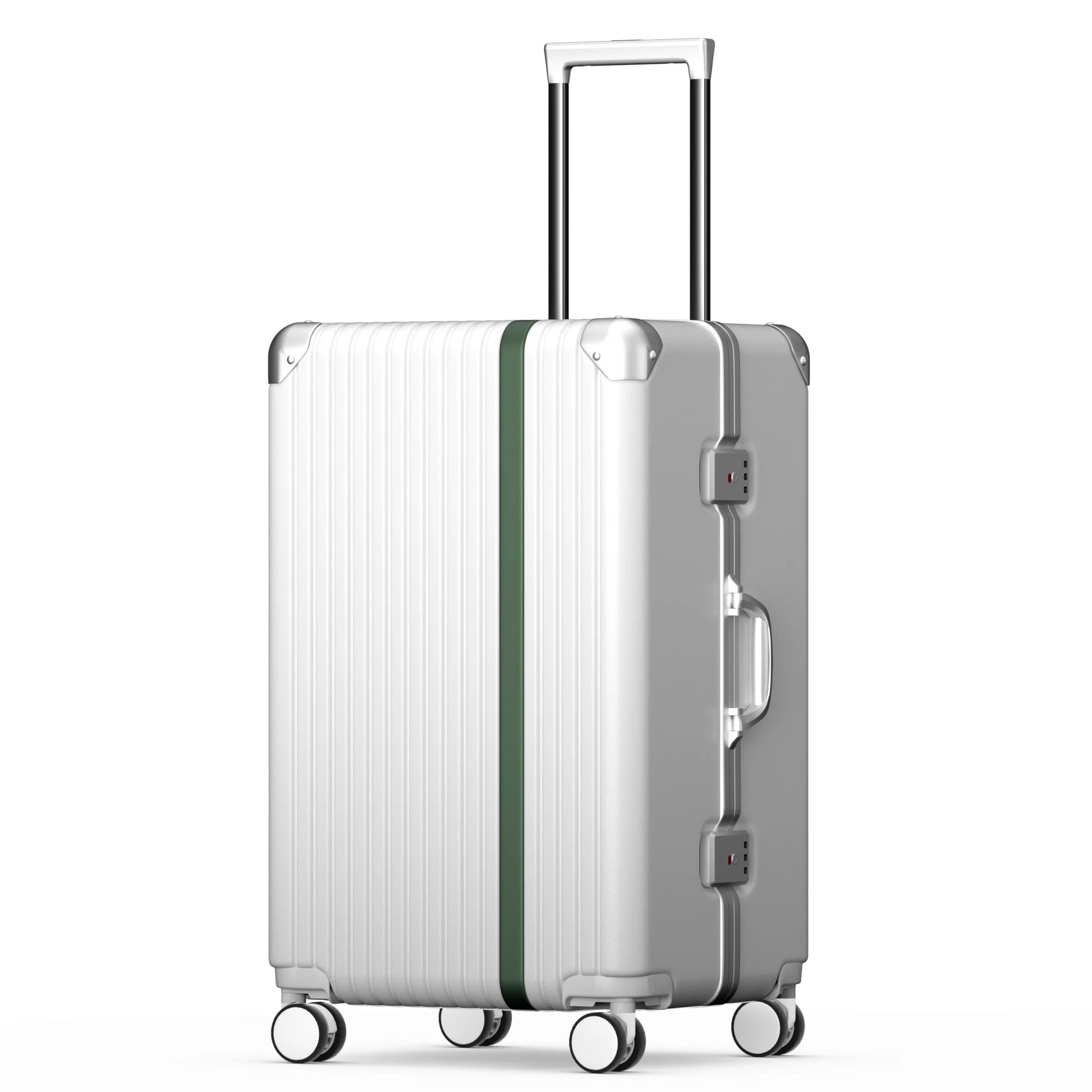 JMT-794314 Durable Hardshell PC Trolley Travel Suitcase with Aluminium Details, Ideal Carry-On Luggage