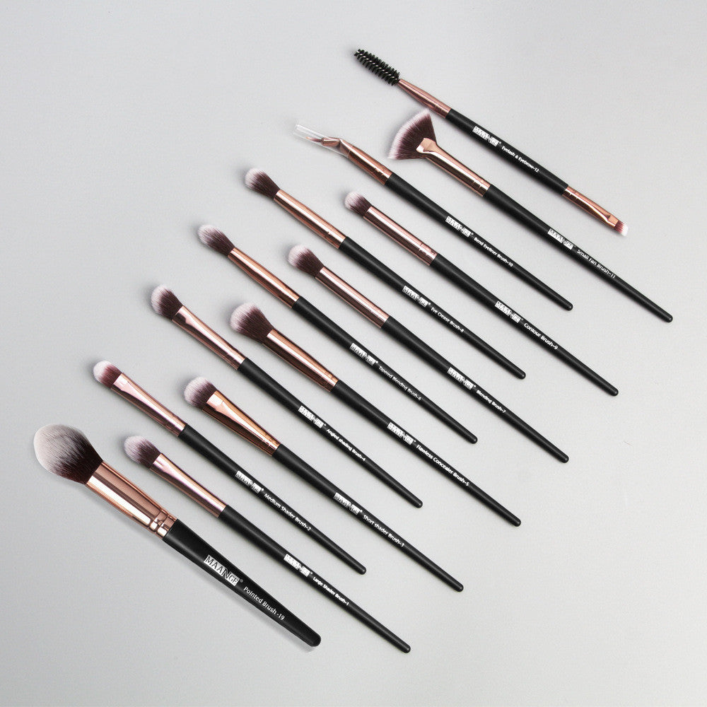 JMT-795018 13-Piece Eyeshadow Makeup Brush Set in Multiple Colors for Precision Application