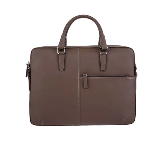JMT-795402 Leather Crossbody Bag for Men - Vintage Style Business Tote and Laptop Carrier