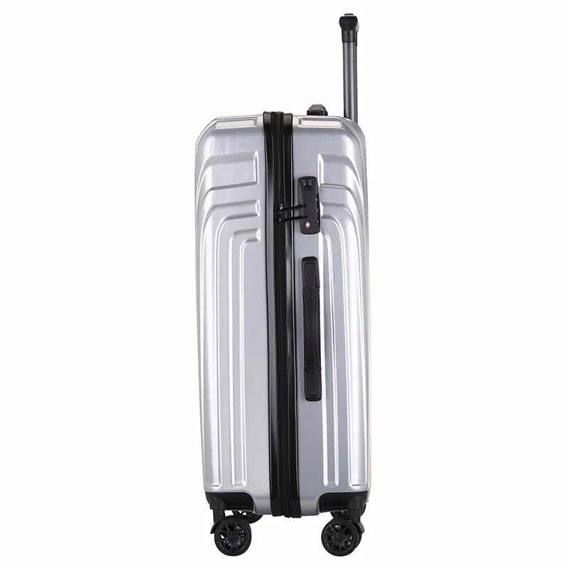 JMT-795466 Lightweight ABS/PC Merge Luggage with TSA Lock, Aluminium Frame and Silent Wheels