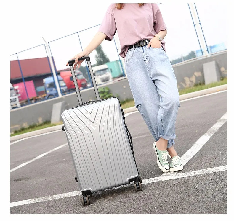 JMT-795466 Lightweight ABS/PC Merge Luggage with TSA Lock, Aluminium Frame and Silent Wheels