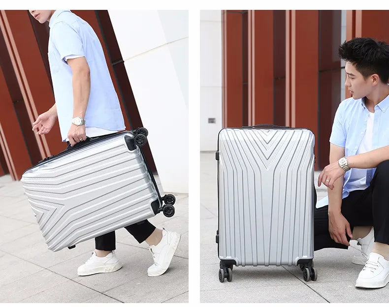 JMT-795466 Lightweight ABS/PC Merge Luggage with TSA Lock, Aluminium Frame and Silent Wheels