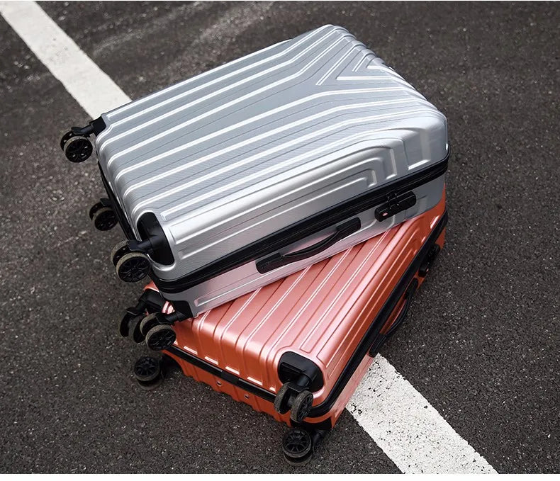 JMT-795466 Lightweight ABS/PC Merge Luggage with TSA Lock, Aluminium Frame and Silent Wheels