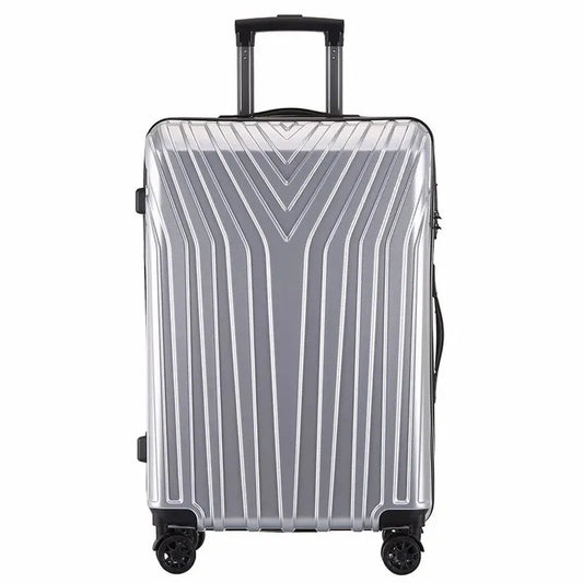JMT-795466 Lightweight ABS/PC Merge Luggage with TSA Lock, Aluminium Frame and Silent Wheels