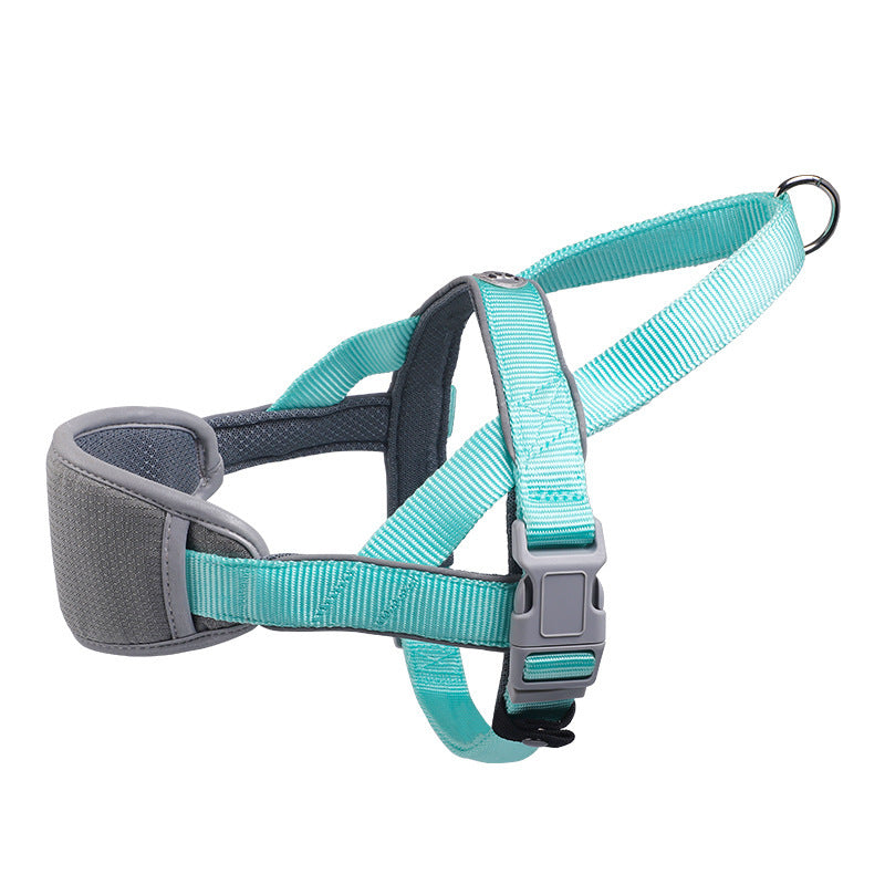 JMT-795914 Adjustable Nylon Dog Leash Vest Chest Strap - Available in Red, Blue, Brown and Multiple Sizes
