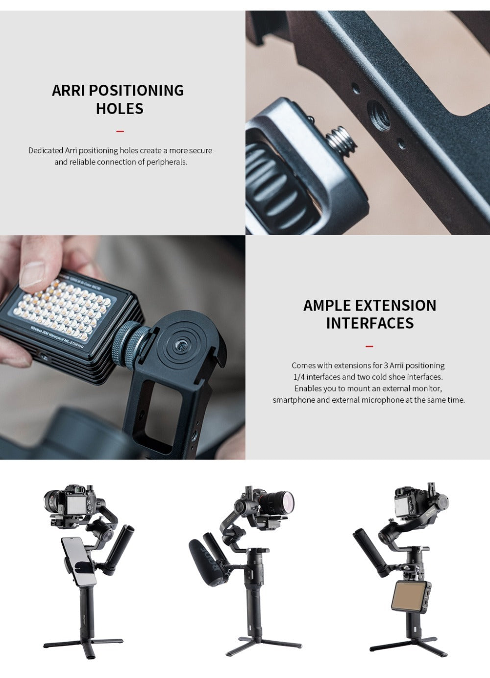 JMT-796106 Pot Holder Plus for Ronin S/SC Handheld Gimbal - Aluminum Alloy Accessory