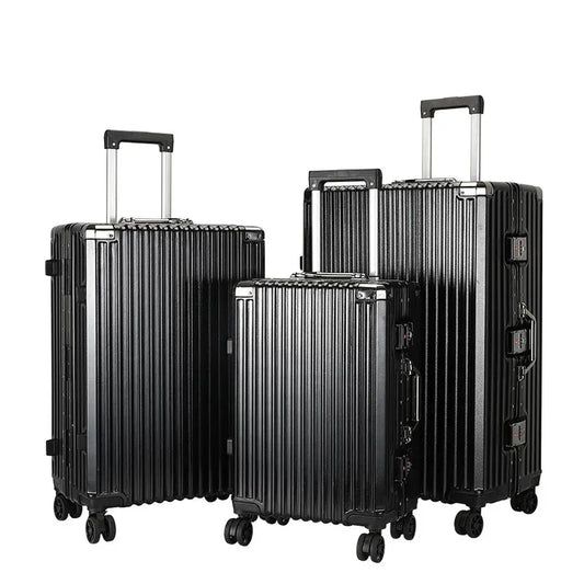 JMT-796618 Stylish Custom Logo 20-28 Inch PC Suitcase for Men - Durable Aluminium Travel Luggage