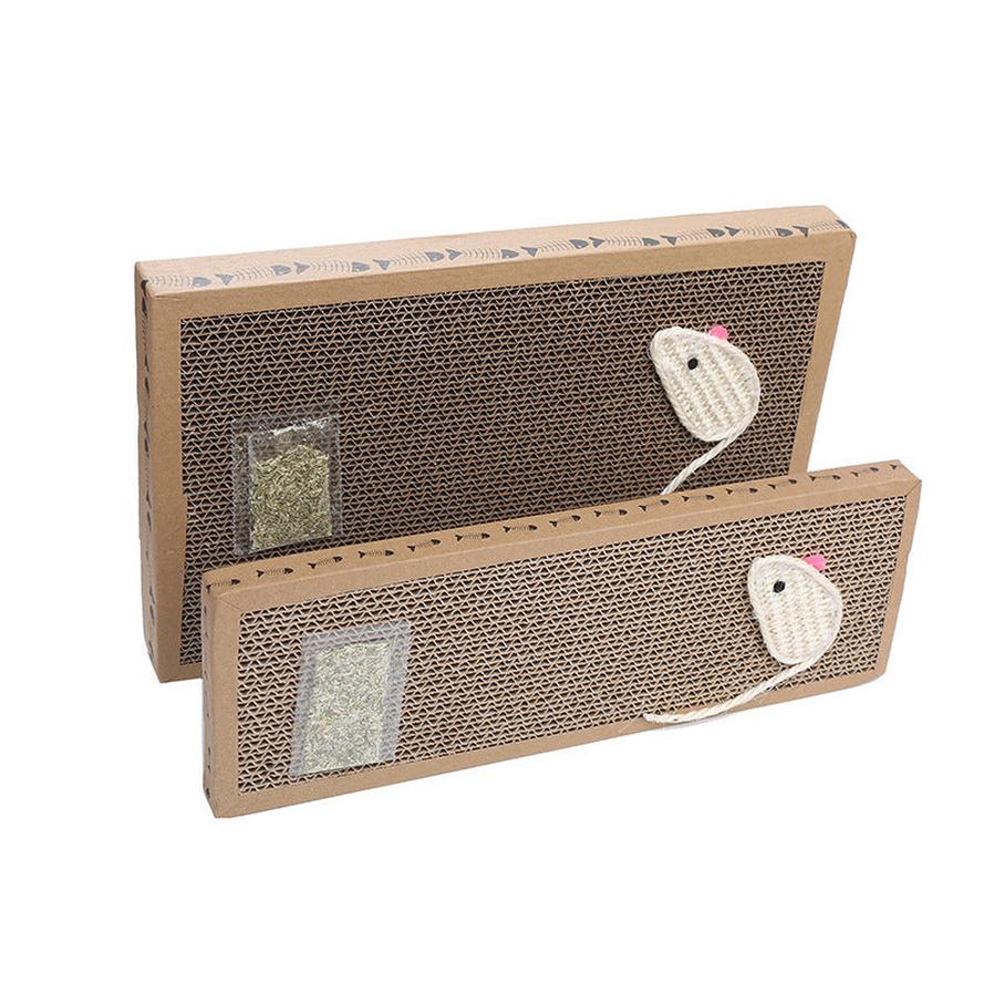 JMT-796746 Cat Scratcher Toy Made of Corrugated Paper - Claw Grinding Accessory for Cats
