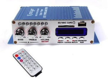 JMT-796746 Multi-Function Amplifier with MP3 Player, FM Radio, and Remote Control for Home and Vehicle Audio Systems