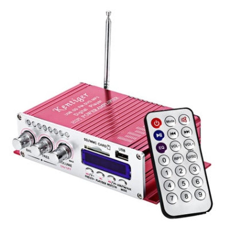 JMT-796746 Multi-Function Amplifier with MP3 Player, FM Radio, and Remote Control for Home and Vehicle Audio Systems