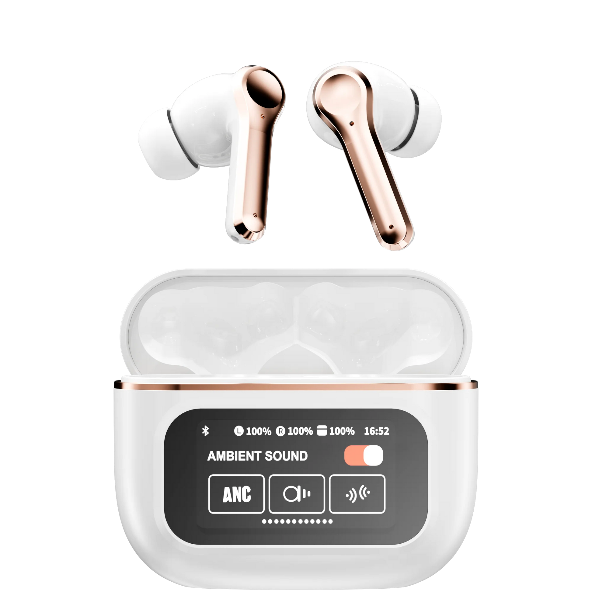 JMT-797066 YX30 ANC TWS Wireless Earphones with Touch Controls and LED Display for Sports and Music