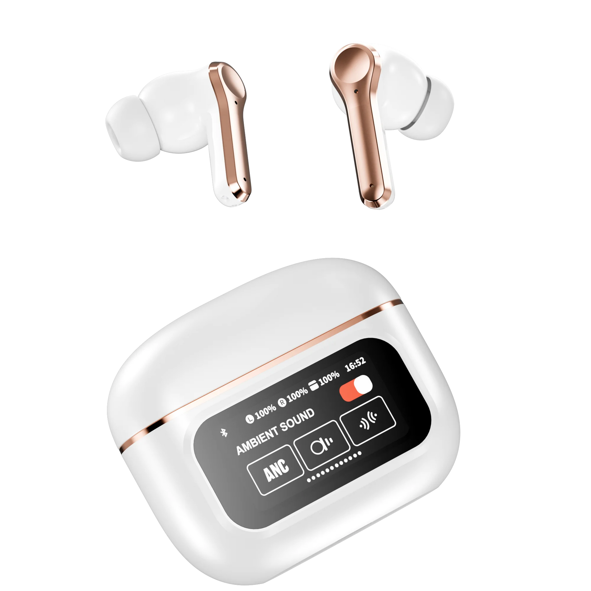 JMT-797066 YX30 ANC TWS Wireless Earphones with Touch Controls and LED Display for Sports and Music