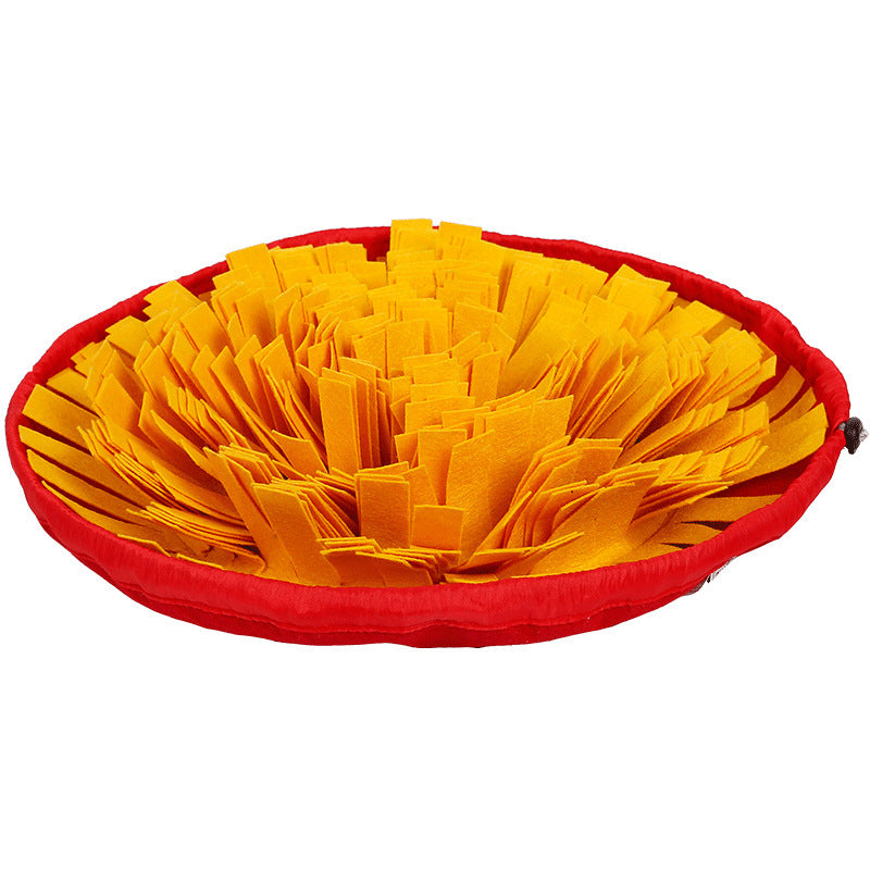 JMT-797194 Sniff Bowl Interactive Pet Toy - Felt Cloth Sniffing Cushion in Multiple Colors