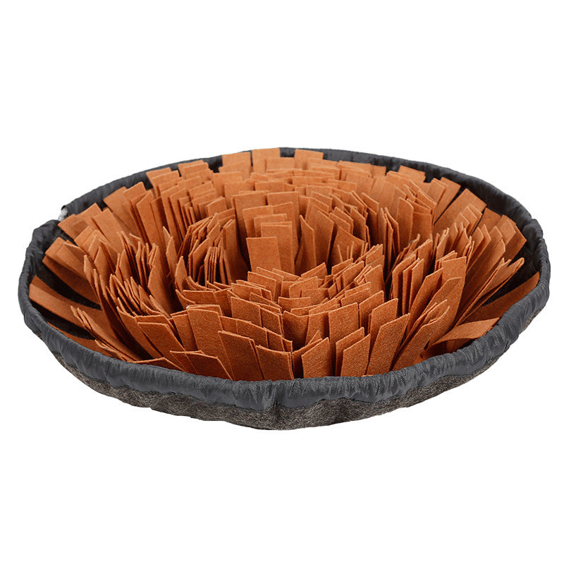 JMT-797194 Sniff Bowl Interactive Pet Toy - Felt Cloth Sniffing Cushion in Multiple Colors