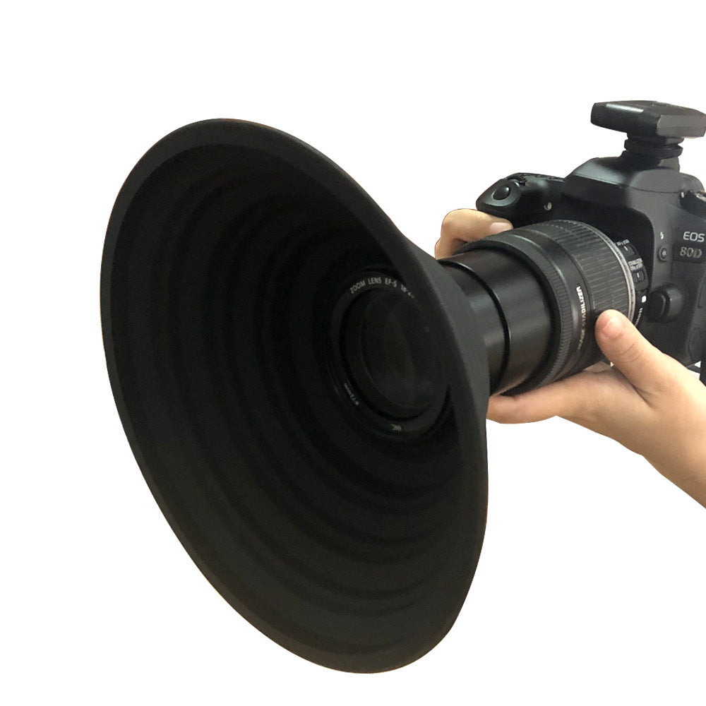 JMT-797258 Anti-Reflective Silica Gel Lens Hood for SLR Cameras - 21cm Diameter