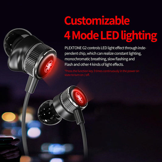 JMT-797706 Plextone Puji G2 Neck-Mounted Bluetooth Game Headset with Low Delay Sound and 10-Hour Playtime