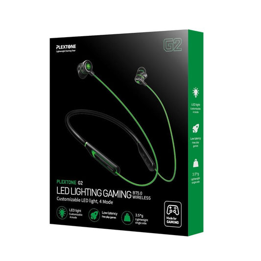 JMT-797706 Plextone Puji G2 Neck-Mounted Bluetooth Game Headset with Low Delay Sound and 10-Hour Playtime