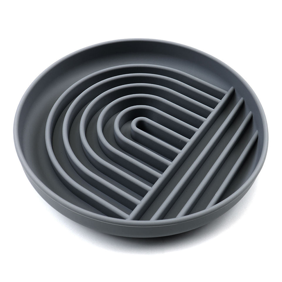 JMT-797706 Slow Feeding Silicone Bowl for Dogs and Puppies - Engaging Lick Mat Design that Reduces Gulping - Dishwasher Safe and Suitable for All Breeds - Promotes Better Digestion