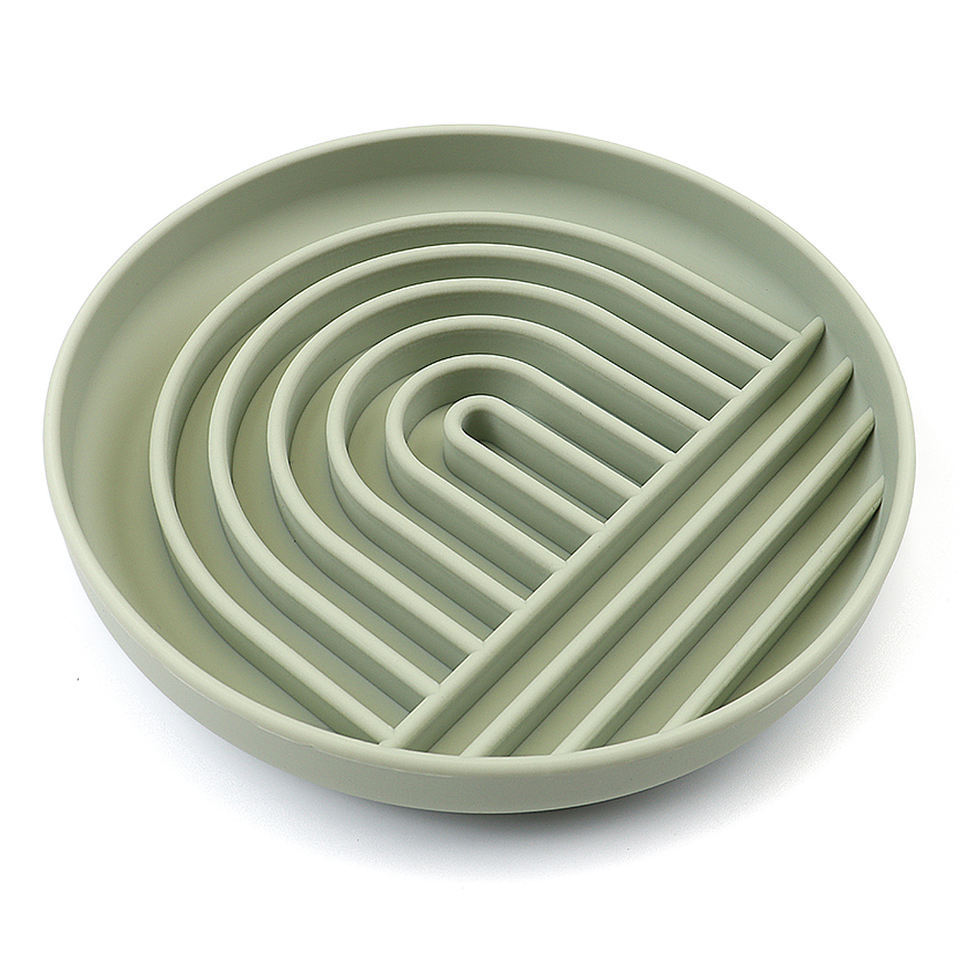 JMT-797706 Slow Feeding Silicone Bowl for Dogs and Puppies - Engaging Lick Mat Design that Reduces Gulping - Dishwasher Safe and Suitable for All Breeds - Promotes Better Digestion