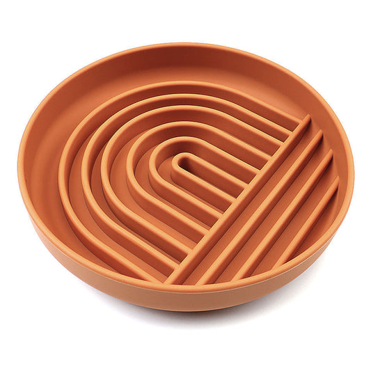 JMT-797706 Slow Feeding Silicone Bowl for Dogs and Puppies - Engaging Lick Mat Design that Reduces Gulping - Dishwasher Safe and Suitable for All Breeds - Promotes Better Digestion