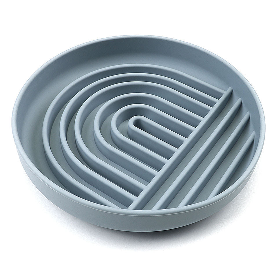 JMT-797706 Slow Feeding Silicone Bowl for Dogs and Puppies - Engaging Lick Mat Design that Reduces Gulping - Dishwasher Safe and Suitable for All Breeds - Promotes Better Digestion