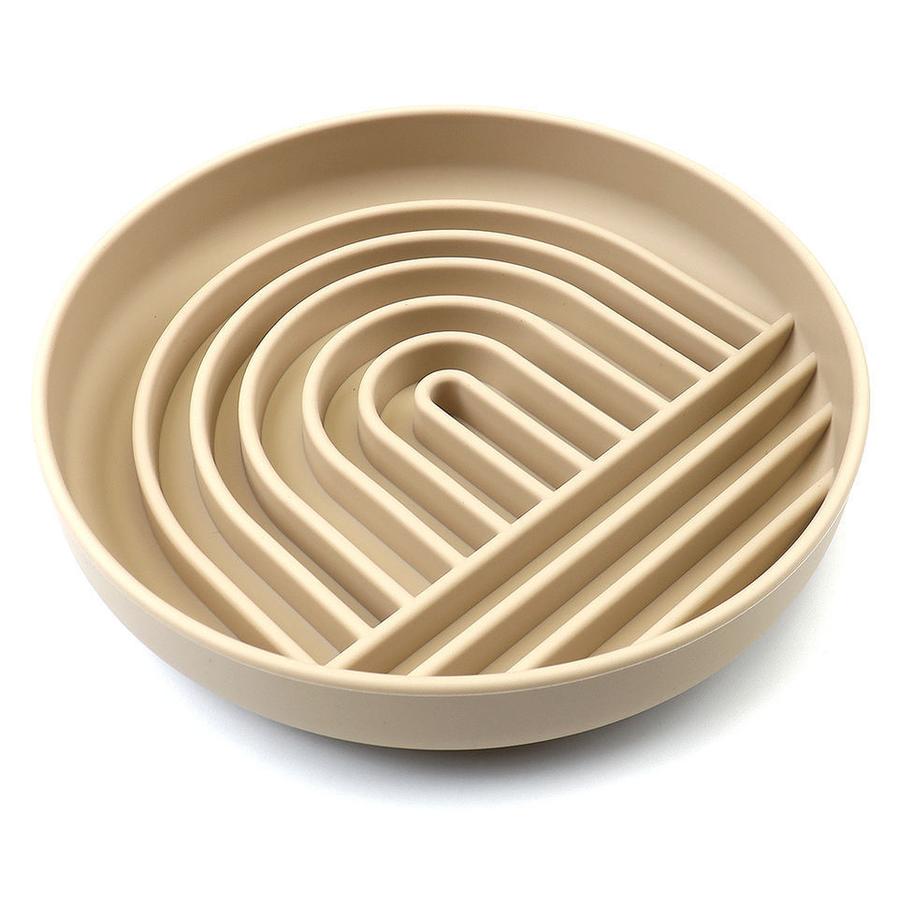 JMT-797706 Slow Feeding Silicone Bowl for Dogs and Puppies - Engaging Lick Mat Design that Reduces Gulping - Dishwasher Safe and Suitable for All Breeds - Promotes Better Digestion