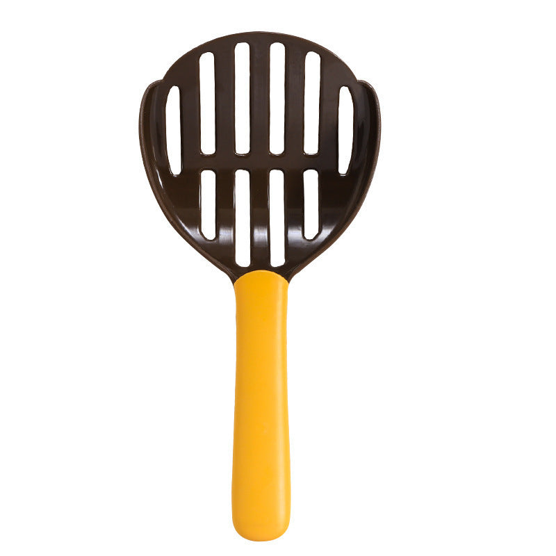 JMT-797898 Two-Color Plastic Cat Litter Scoop - Pet Cleaning Tool for Easy Waste Management