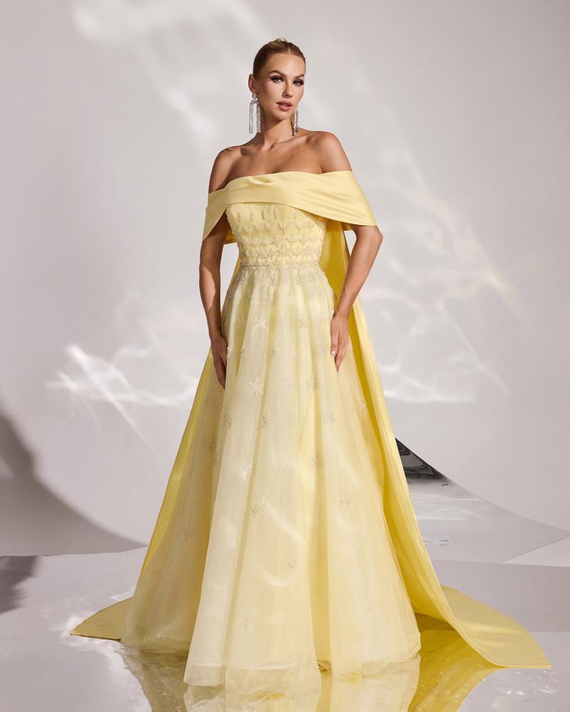 JMT-797962 Elegant Yellow Dress for Women – Stylish and Chic Ensemble