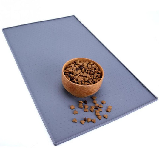 JMT-798346 Siloxane Non-Allergic Dog & Cat Feeding Mat – Durable, Flexible, Anti-Slip Design for Easy Clean-Up and Travel