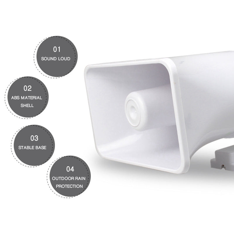 JMT-798538 150dB High-Power Siren Alarm Horn - Loud Emergency Signal Device for Security and Safety