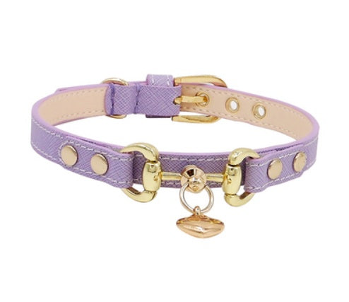 JMT-798538 Double Buckle Leather Pet Collar - Lizard Pattern in Wine Red, Red, or Green, Adjustable Sizes XS-XL