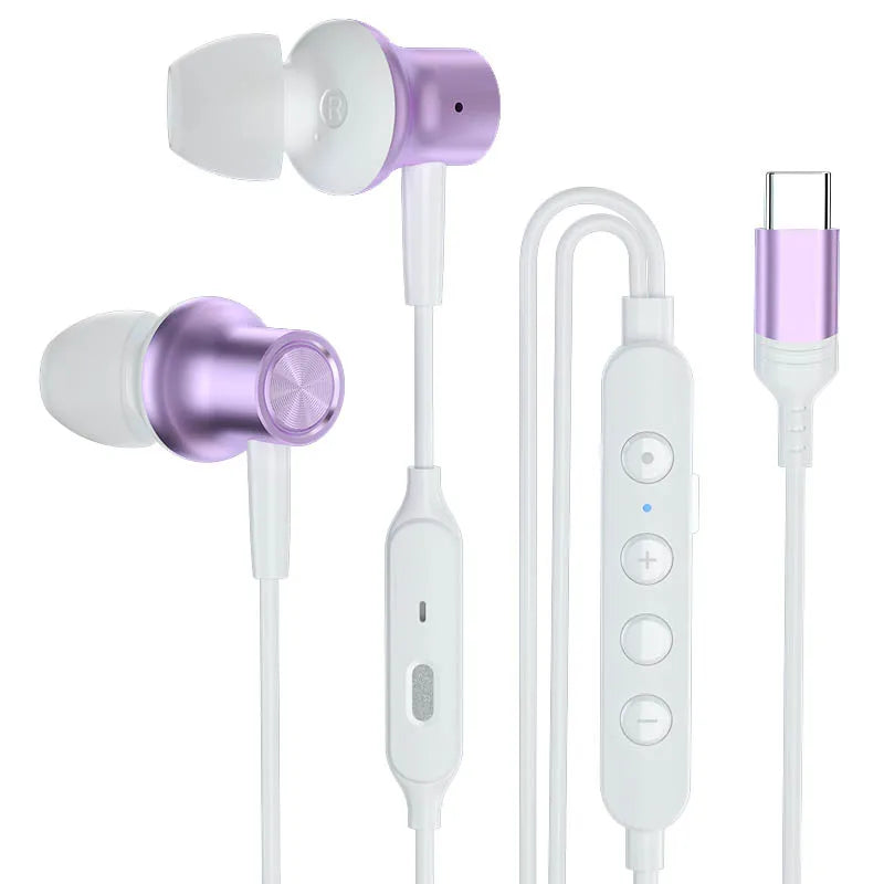 JMT-798538 Voice Changing Microphone for Live Broadcasting and K-Songs - Wired In-Ear Headphones for Singing and Gaming