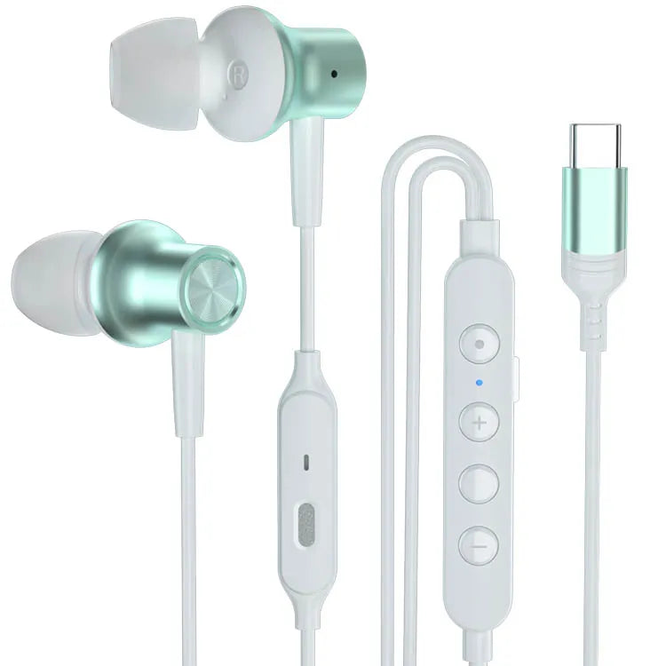 JMT-798538 Voice Changing Microphone for Live Broadcasting and K-Songs - Wired In-Ear Headphones for Singing and Gaming