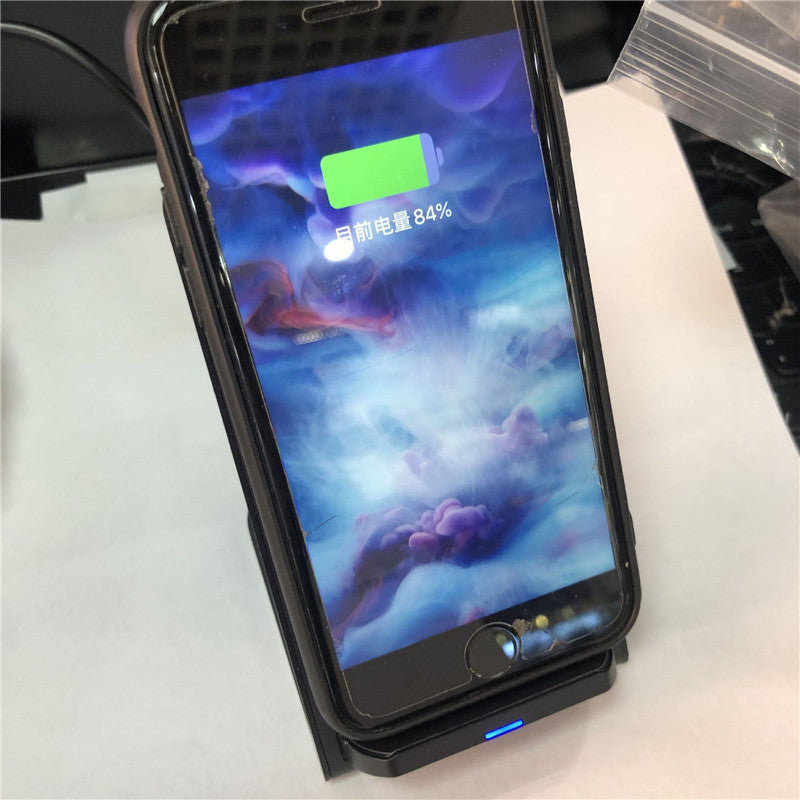 JMT-798730 Vertical Dual Coil Wireless Charger 10W with 9V Input and QI Standard Compatibility