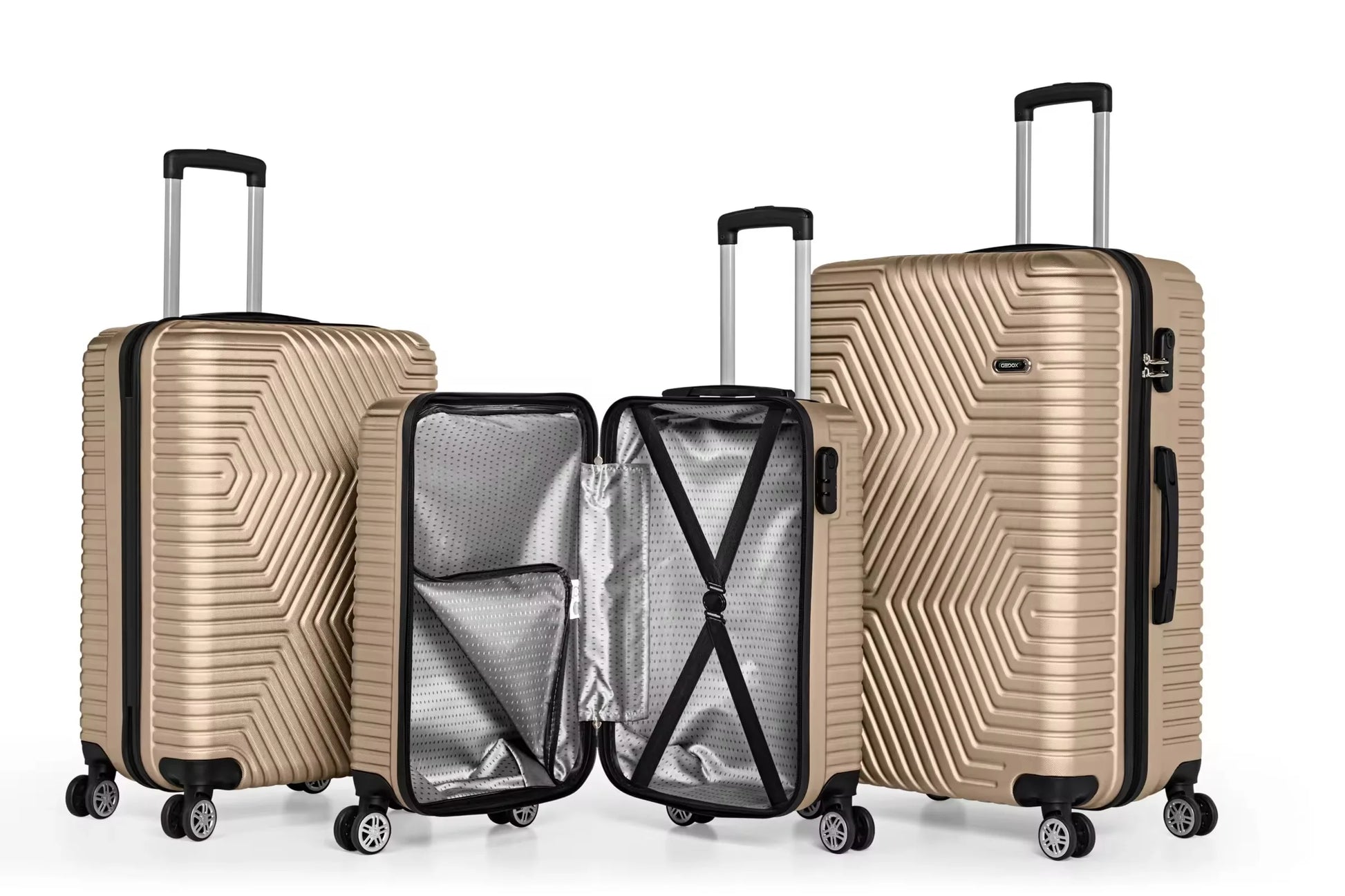 JMT-798922 Kids Travel Trolley Suitcase Set with Casters for Easy Transportation