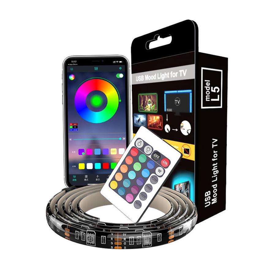 JMT-798986 Color-Changing USB Soft Light Strip with Mobile App Control