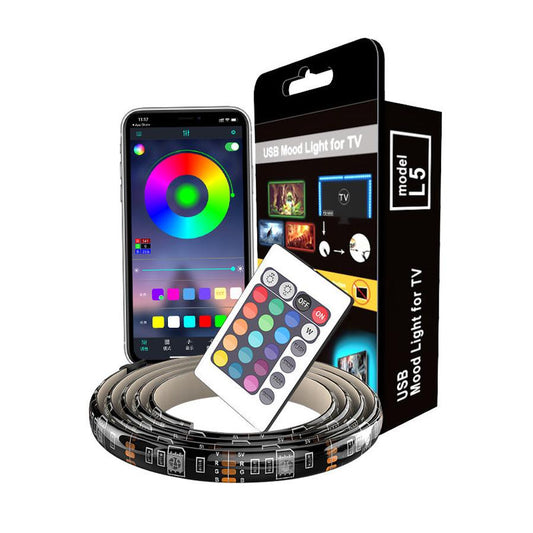 JMT-798986 Color-Changing USB Soft Light Strip with Mobile App Control