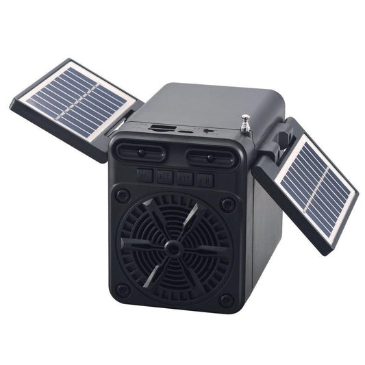 JMT-799050 Multi-Function Solar Emergency FM Radio with USB Charging and Built-in Speaker