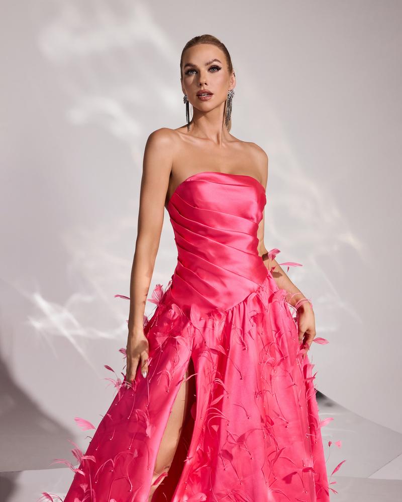 JMT-799114 Rose Pink Elegant Dress - Model SH0153