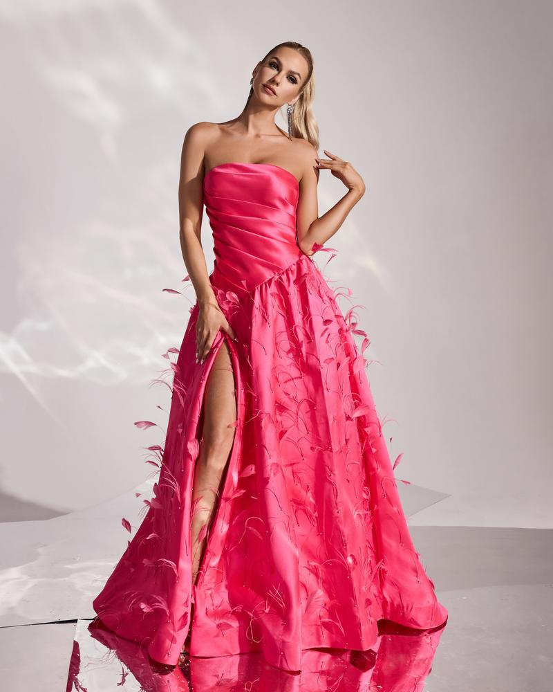 JMT-799114 Rose Pink Elegant Dress - Model SH0153