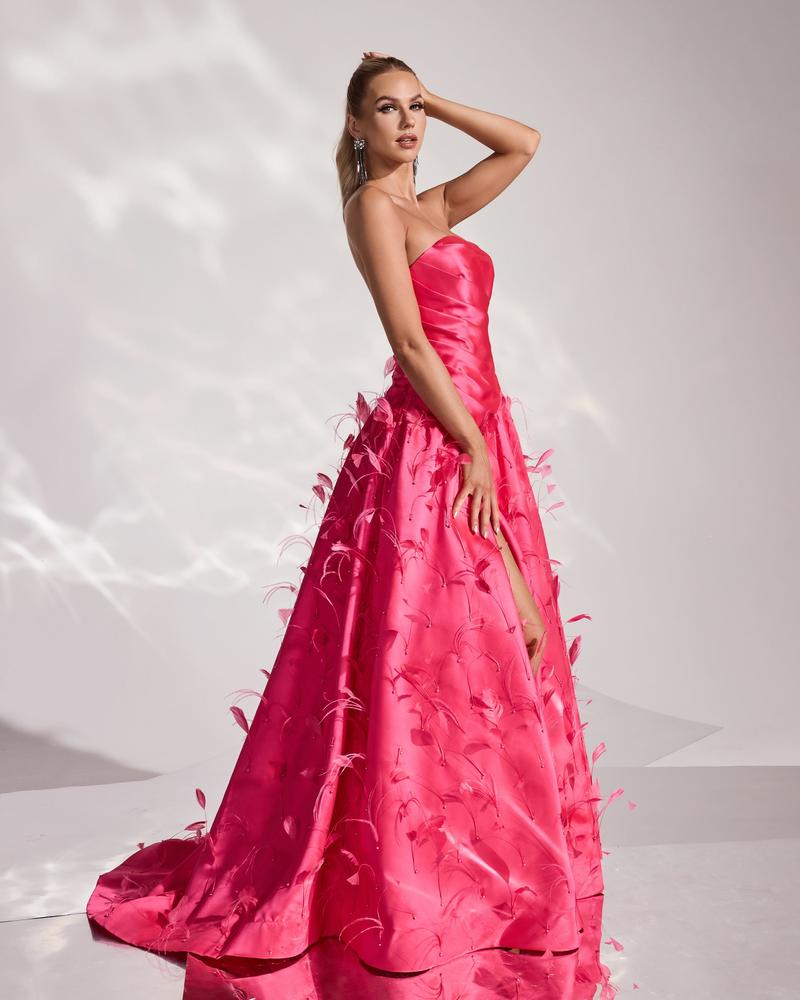 JMT-799114 Rose Pink Elegant Dress - Model SH0153