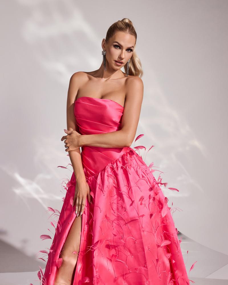 JMT-799114 Rose Pink Elegant Dress - Model SH0153
