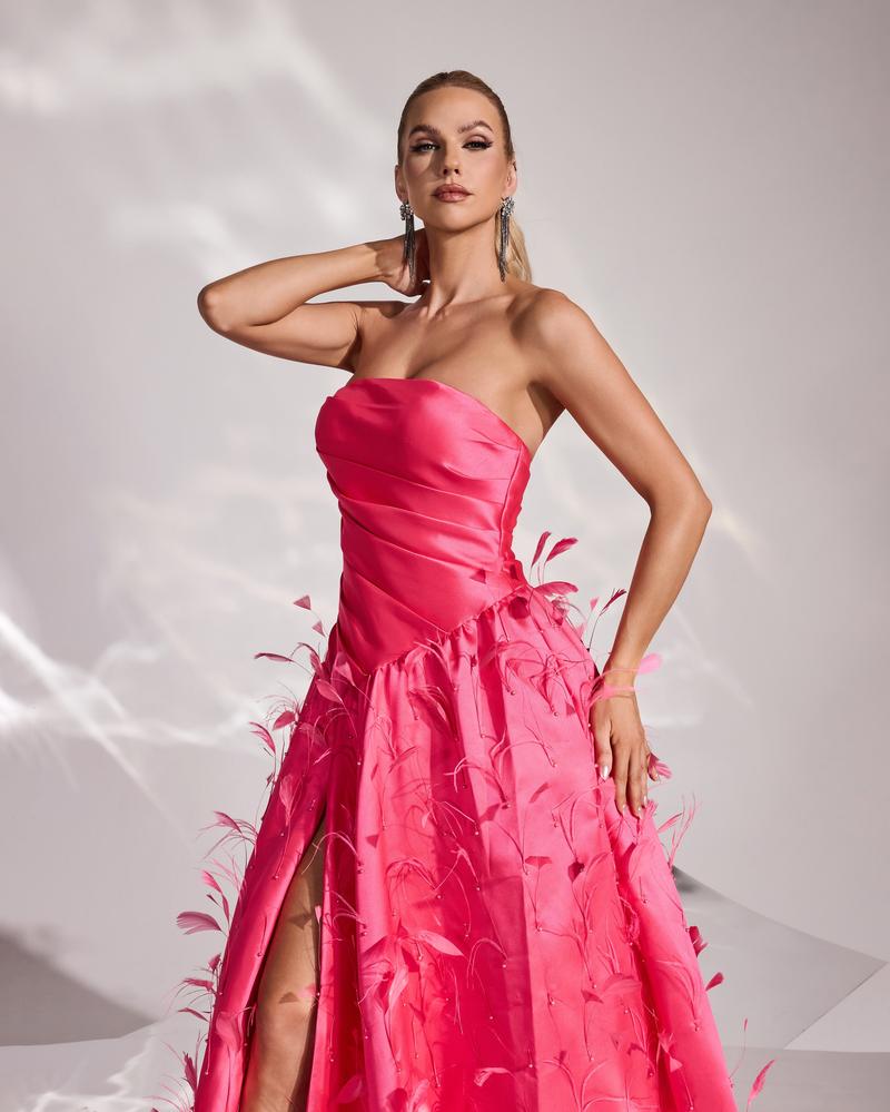 JMT-799114 Rose Pink Elegant Dress - Model SH0153