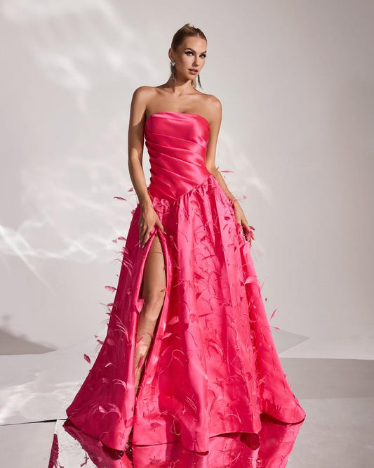 JMT-799114 Rose Pink Elegant Dress - Model SH0153