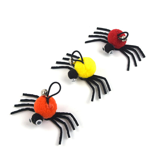 JMT-799178 Fashionable Plush Halloween Cat Toy in Red, Orange, Yellow - 4.5 * 9cm